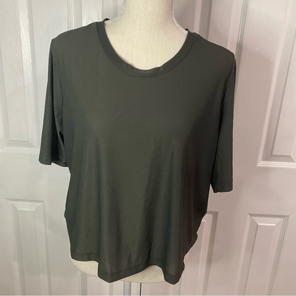 ADIDAS Cropped Mesh T-Shirt